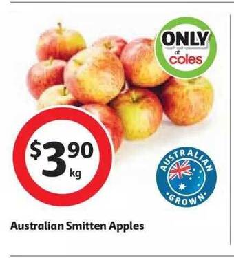 Coles Australian Smitten Apples offer