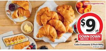 Coles Coles Croissants 12 Pack offer