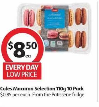 Coles Coles Macaron Selection 10 Pack offer