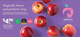 Drakes South Australian Unicorn Apples offer