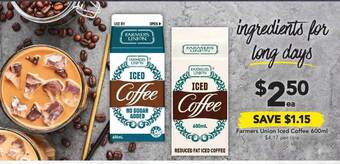 Drakes Farmers Union Iced Coffee offer