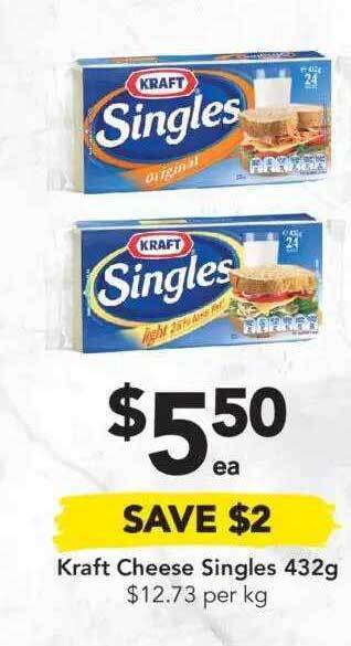 Drakes Kraft Cheese Singles offer