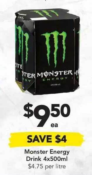 Drakes Monster Energy Drink offer