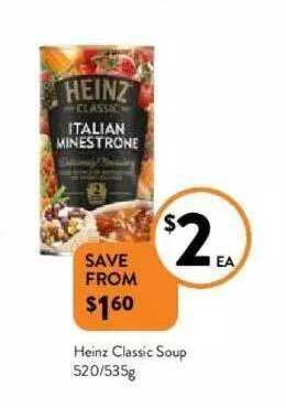 Foodworks Heinz Classic Soup offer