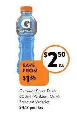Foodworks Gatorade Sport Drink offer
