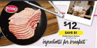 Drakes Primo Middle bacon rashers offer