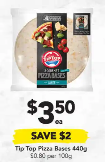 Drakes Tip top pizza bases 440g offer