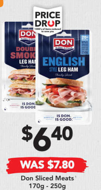 Drakes Don sliced meats 170g - 250g offer