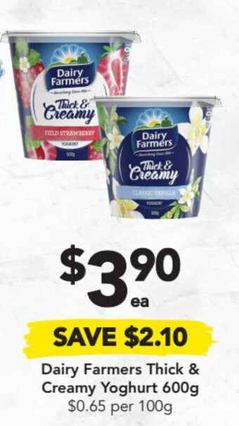 Drakes Dairy farmers thick & creamy yoghurt 600g offer