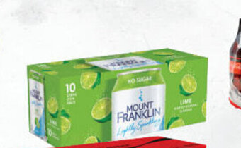 Drakes Mount franklin lightly sparkling water 10x375ml offer