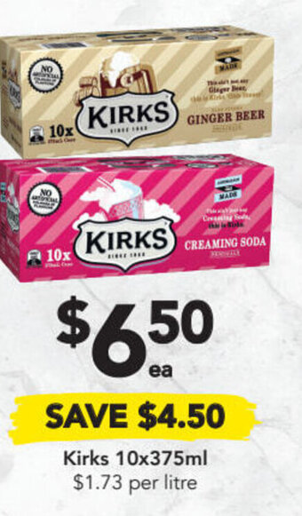 Drakes Kirks 10x375ml offer