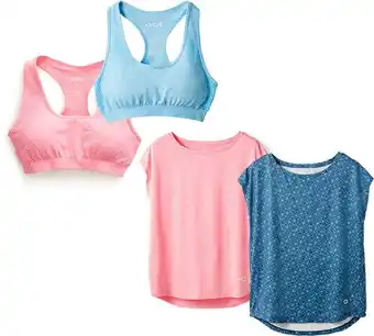 BIG W Circuit Womens Seamless Crop Tops, Plain and Print Core Tees offer
