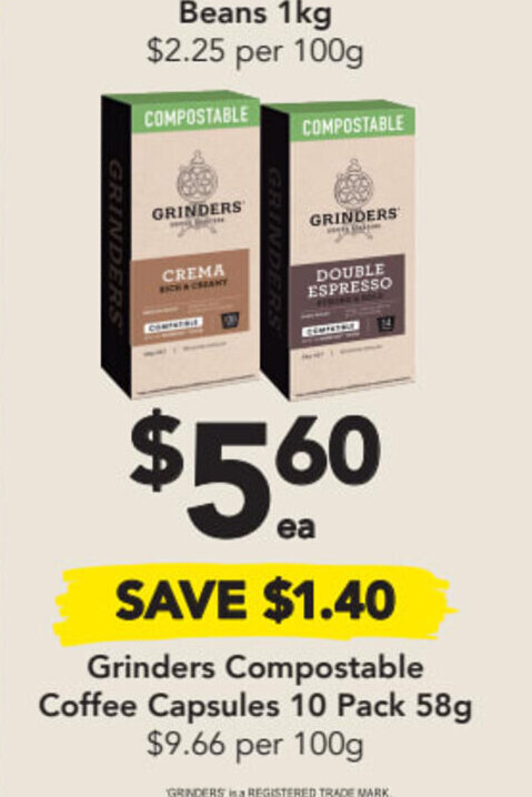 Grinders compostable coffee capsules 10 