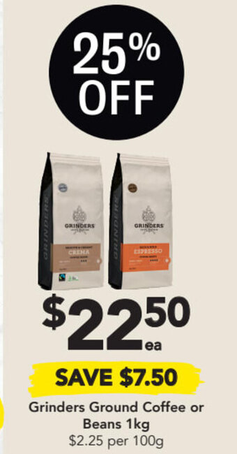 Drakes Grinders ground coffee or beans 1Kg offer