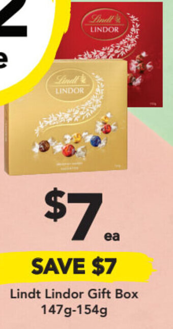 Drakes Lindt lindor gift box 147-154g offer