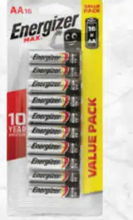 Drakes Energizer batteries max alkaline AA 16 Pack offer