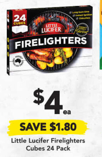 Drakes Little lucifer firelighters cubes 24 pack offer