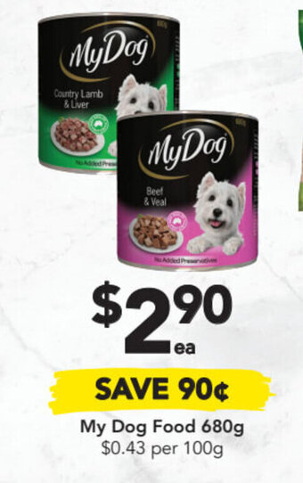 Drakes My dog food 680g offer