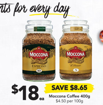 Drakes Moccona coffee 400g offer
