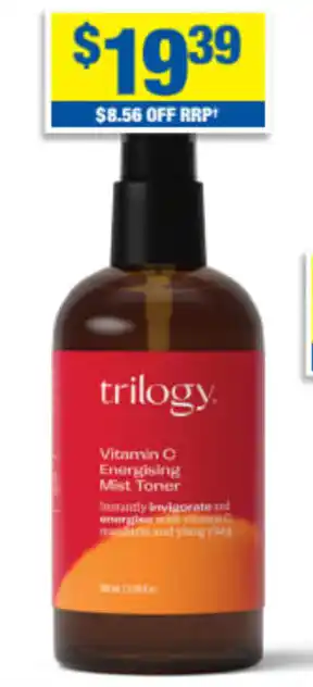 Trilogy Vitamin C Energising Mist Toner 100ml