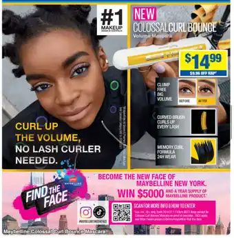 My Chemist Maybelline Colossal Curl Bounce Mascara offer