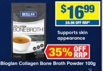 My Chemist Bioglan Collagen Bone Broth Powder 100g offer