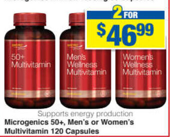 My Chemist Microgenics 50+, Women's Multivitamin 120 Capsules offer