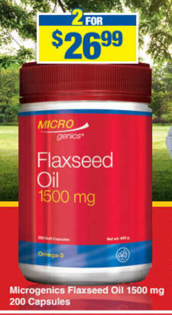 My Chemist Microgenics Flaxseed Oil 1500mg 200 Capsules offer