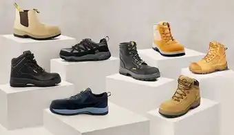 BIG W Blacksmith Mens Leather Steel Cap Safety Shoes and Boots offer