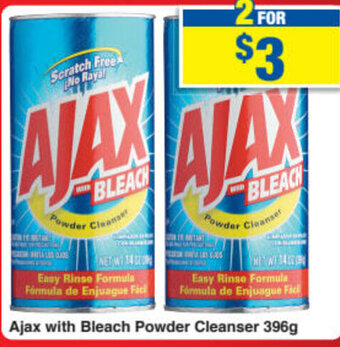 Ajax with Bleach Powder Cleanser 396g