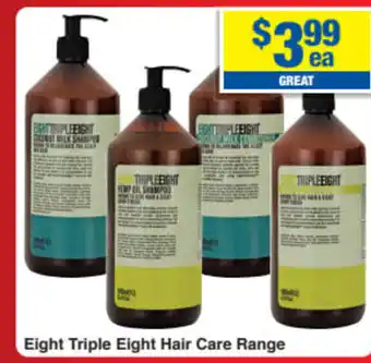 Eight Triple Eight Hair Care Range