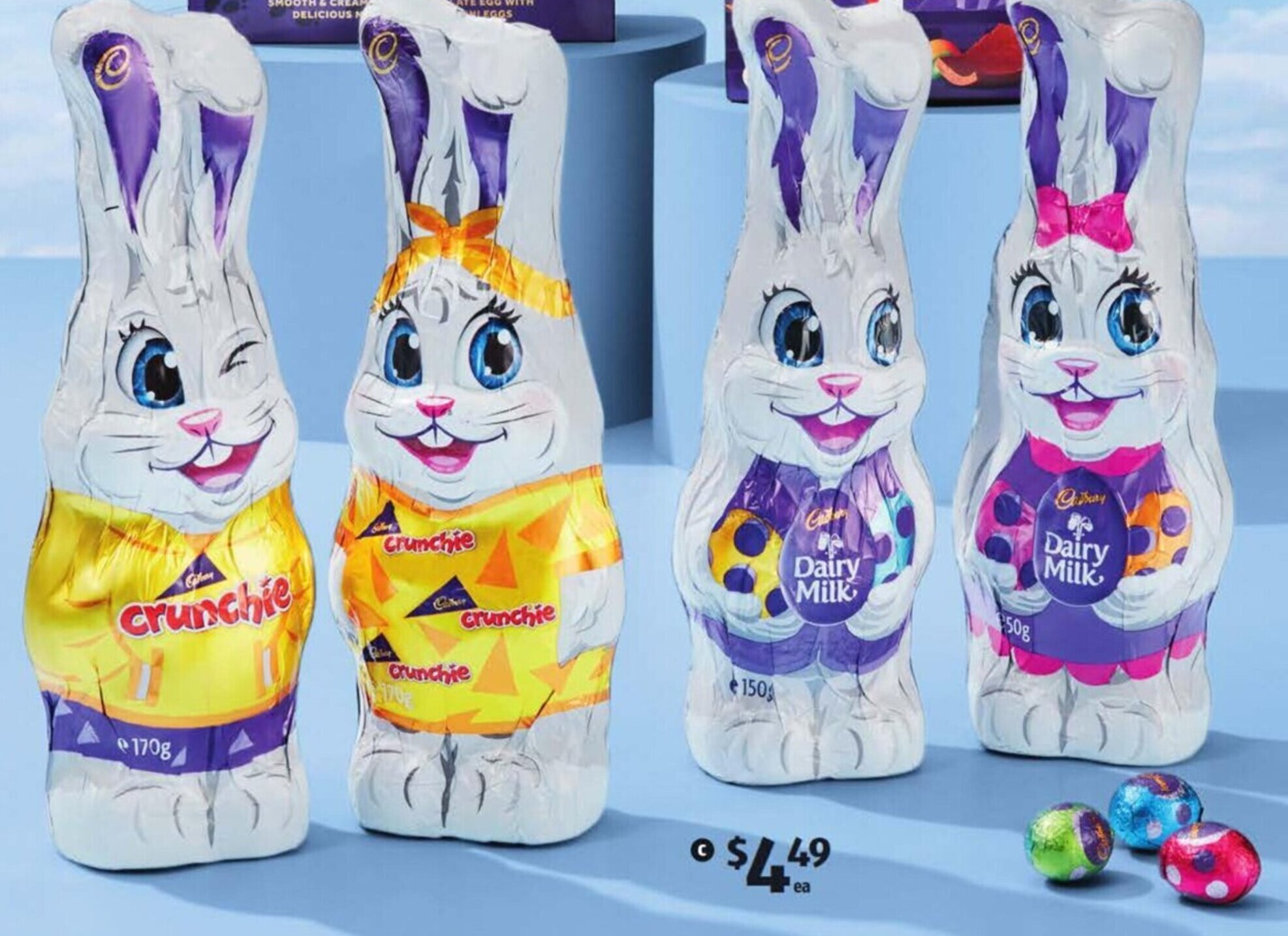 Cadbury Crunchie Bunny 170g or Dairy Milk Bunny 150g offer at ALDI