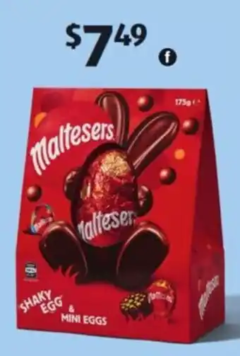 ALDI Maltesers Shaky Egg & Mini Eggs Gift Box 175g offer