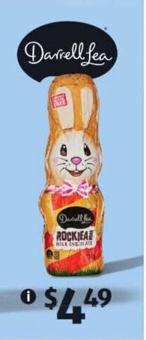 ALDI Darrell Lea Rocklea Road Bunny 170g offer