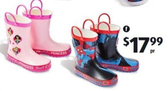 ALDI Children's Licensed Rainboots offer