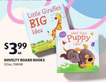 ALDI Novelty Board Books offer