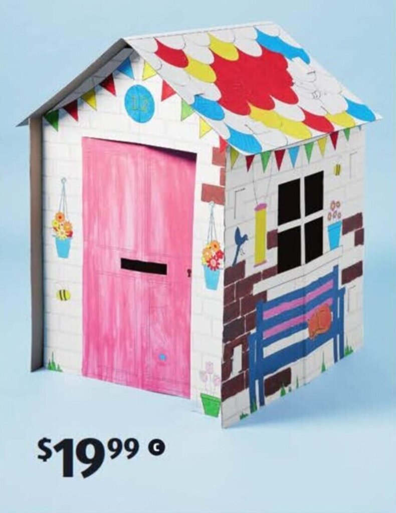 Cardboard Playhouse offer at ALDI