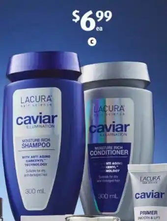 ALDI Caviar Illumination Shampoo or Conditioner 300ml offer
