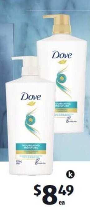Dove Daily Moisture Shampoo or Conditioner 820ml