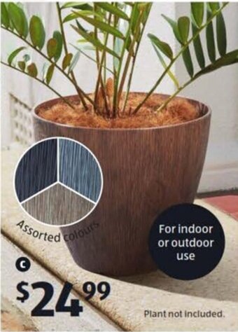 ALDI Timber-Look Planter offer