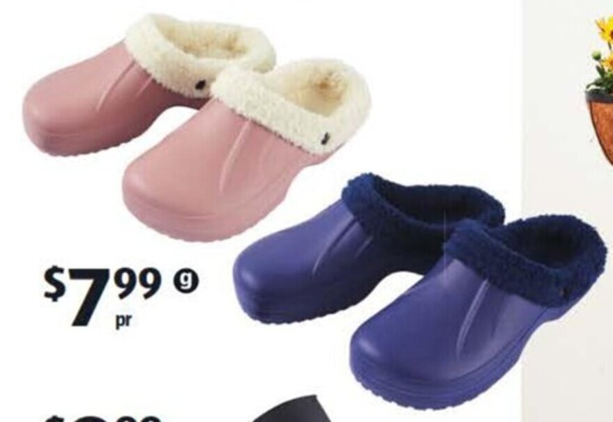 SherpaLined Garden Clogs offer at ALDI