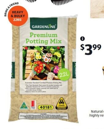 ALDI Premium Potting Mix 22L offer