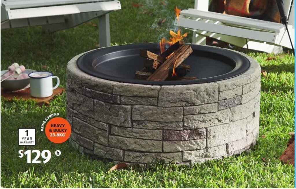 StoneLook Fire Pit offer at ALDI