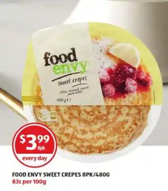 Food Envy Sweet Crepes 8pk/480g