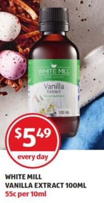 ALDI White Mill Vanilla Extract 100ml offer