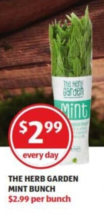 ALDI The Herb Garden Mint Bunch offer