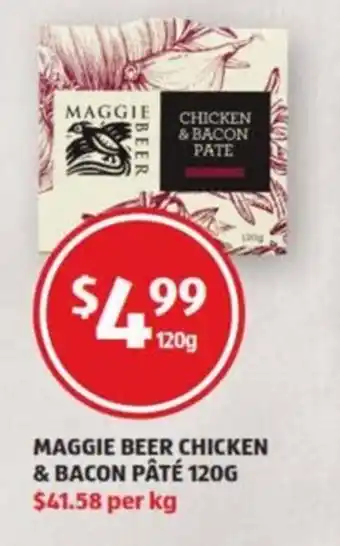 ALDI Maggie Beer Chicken & Bacon Pate 120g offer