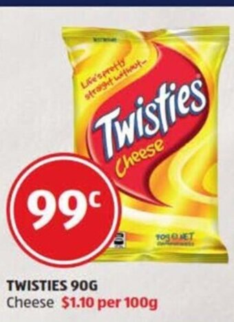ALDI Twisties 90g offer