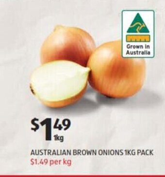 ALDI Australian Brown Onions 1kg Pack offer