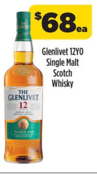 Liquorland Glenlivet 12YO Single Malt Scotch Whisky offer